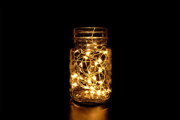 Beautiful Mason Jar Fairy Light in the Dark