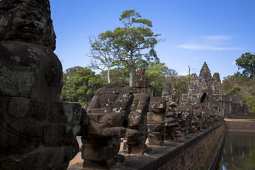 Fototapeta na wymiar Siem Reap Angkor Wat Angkor Thom South Gate