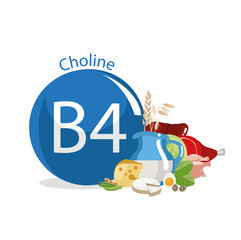 Fototapeta premium Vitamin B4 (Choline).