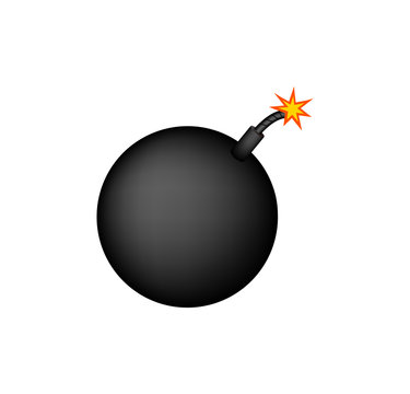 simple bomb illustration