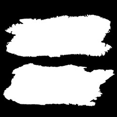 Chalk white banners, stripes