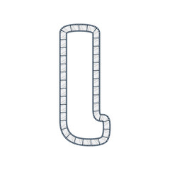 L Film Strip Letter Logo Icon Design