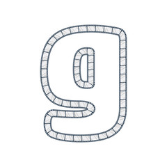 G Film Strip Letter Logo Icon Design