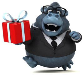 Fun gorilla - 3D Illustration