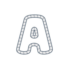 A Film Strip Letter Logo Icon Design