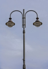 Fototapeta na wymiar Street double lamps