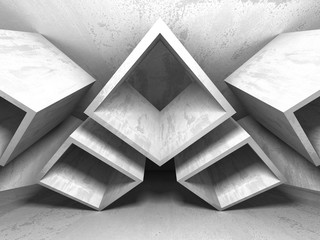 Abstract geometric concrete architecture background