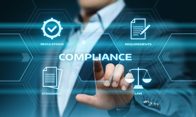 Compliance Rules Law Regulation Policy Business Technology concept