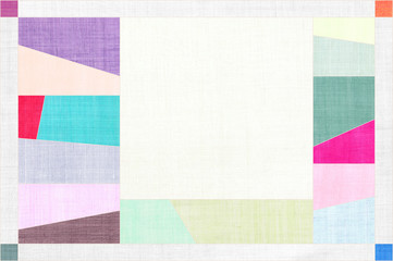 Korean traditional patchwork background of ramie fabric pattern.  - obrazy, fototapety, plakaty
