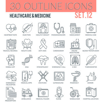 Healthcare & medicine Icons