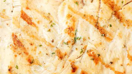 Close up of grill chicken breast for a background.