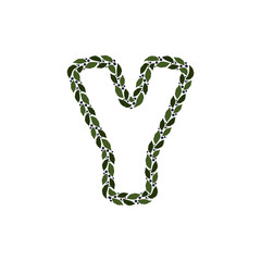 Y Plant Letter Logo Icon Design