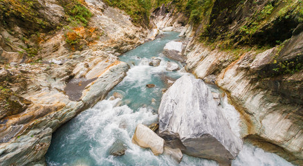 Panorama of the gorge in Taroko National Park
