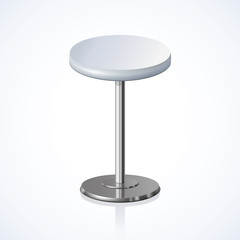 Rounded chair. Vector illustration