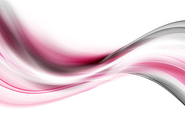 Fototapeta premium Abstract pink waves background.
