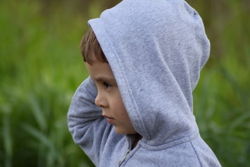 Little boy in nature 