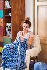 Small business of a young woman.