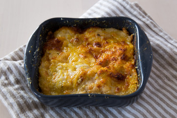 Lasagne with Pumpkin sauce, Cauliflower & Kale
