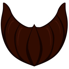 Cartoon icon poster beard, beaver, bearded man father dad day.