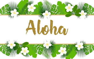 exotic aloha banner © StockVector