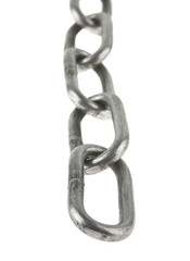 metal chain isolated on white background
