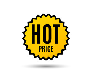 Hot Price. Special offer Sale sign. Advertising Discounts symbol. Star button. Graphic design element. Vector