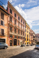 Fototapeta na wymiar Street scene in Rome, Italy.