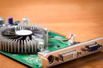 old graphics card from the computer