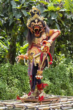 Ogoh-ogoh statue built for the Ngrupuk parade, which takes place on the even of Nyepi day in Bali island, Indonesia