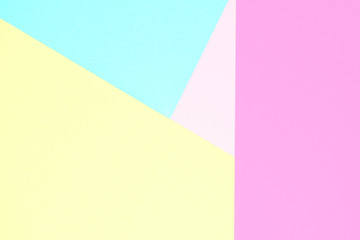 Abstract pastel coloured paper texture minimalism background. Minimal geometric shapes and lines in pastel colours.