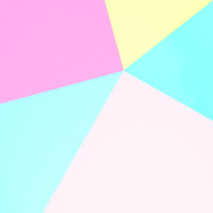 Abstract pastel coloured paper texture minimalism background. Minimal geometric shapes and lines in pastel colours.