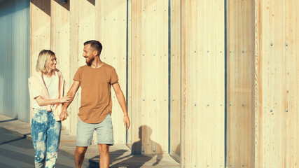 Young smiling couple