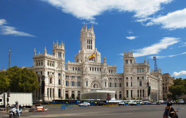 Obraz premium Cibeles Palace In Madrid, Spain