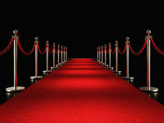 red carpet 3d - obrazy, fototapety, plakaty
