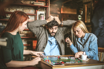 Fototapeta premium No one like to lose in games.