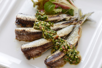 鰯　イワシのソテー　魚料理