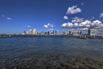 HDR image of San Diego Skyline
