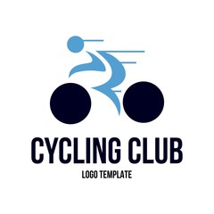 Bicycle logo template. Bike club logo