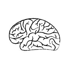 electronic circuit board brain in artificial intelligence process vector illustration