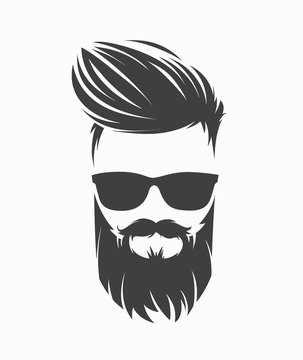 recommend clip art: mens hairstyle with beard mustache