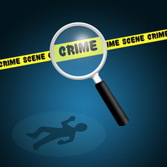 illustration of crime scene