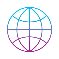 globe world technology connection concept vector illustration