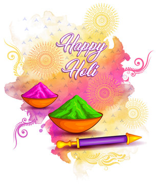 Illustration For Happy Holi Indian Festival