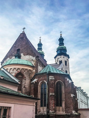 Fototapeta na wymiar St. Andrew's church in Cracow, Poland. 