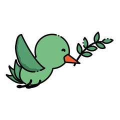 Cute bird icon