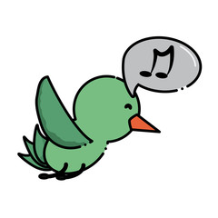 Cute bird icon