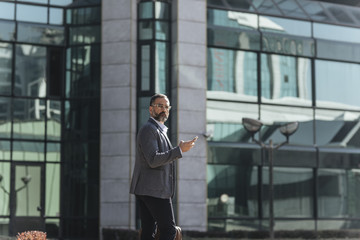 Businessman Walking Outdoors