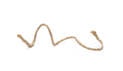 String isolated on white background texture