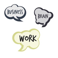 Speech bubbles template