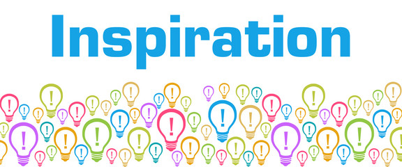 Inspiration Colorful Bulbs With Text 